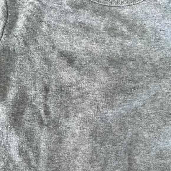 Primary Unisex Baby Footless Pajama 6-9 Months Gray One Piece Snap Neutral - Picture 5 of 5